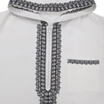thumbnail image 4 of Ceisia Men's Oversize Hooded Embroidered Muslim Robe With Zip Placket Gift, 4 of 9