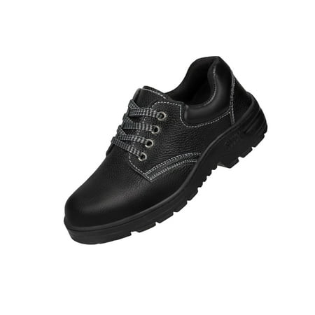 

Lacyhop Unisex Safety Shoe Lace Up Work Shoes Slip Resistant Protection Boot Construction Durable Comfort Steel Toe Anti Smash No Puncture Prevention 5.5