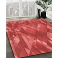 thumbnail image 3 of Ahgly Company Machine Washable Indoor Rectangle Transitional Red Area Rugs, 6' x 9', 3 of 7
