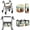 Beach Vacation Cats, variant on COEQINE Rollator Walker Seat & Backrest Rollbar Covers Set with Storage Basket 3 Pieces Set, Soft Removable Protective Cover for Women Men Elderly, Forest Deer Butterfly