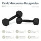 thumbnail image 4 of Juego De Mancuernas Eleva ELEVA-2MH Hexagonal 5 Lb Con 2 Pz, 4 of 7