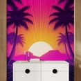 thumbnail image 3 of Idea4wall 4pcs Tropical Sunset Radiant with Palm Silhouette Landscape Wall Murals, Removable Self-Adhesive Stick Wallpaper Large Wall Stickers for Home Decorative, 96"x120", 3 of 5