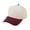 Suedette Maroon Beige, variant on TOPTIE 5 Panel Trucker Cap Snapback Mid Profile Cotton Sun Hat Adult-Royal Blue Beige