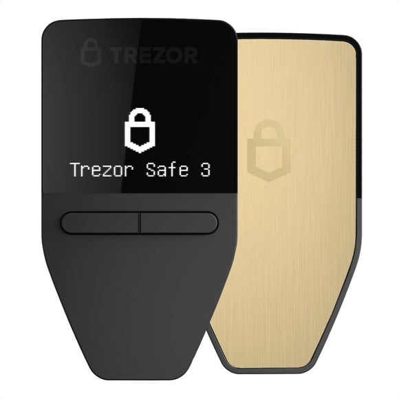 Monedero de hardware criptográfico Trezor Safe 3 con elemento seguro