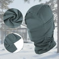thumbnail image 4 of Unique Bargains 1 Pc Quick-drying Ice Silk Solid Balaclava Face Mask Dark Gray, 4 of 5