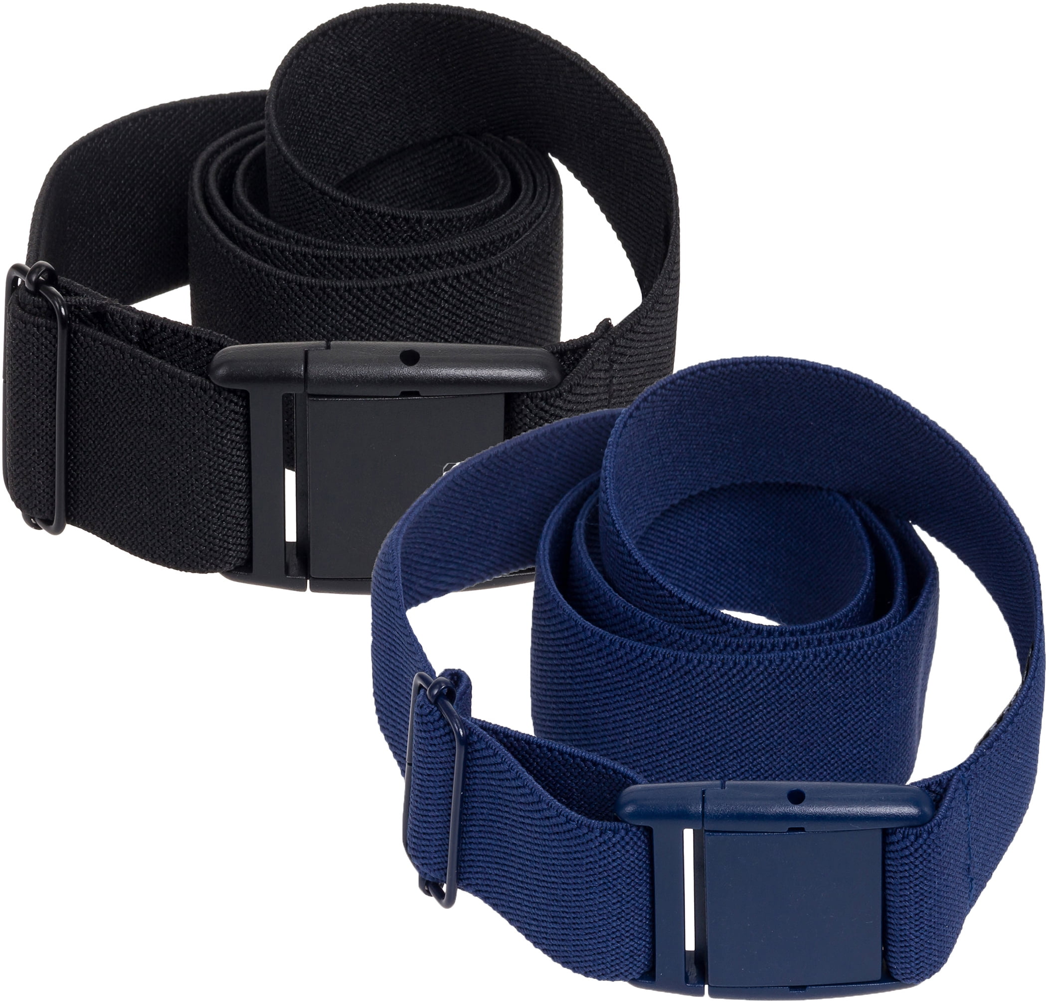 1.25 Inch Elastic Stretch Belt with Adjustable Buckle Blue Unisex XXX-Large 