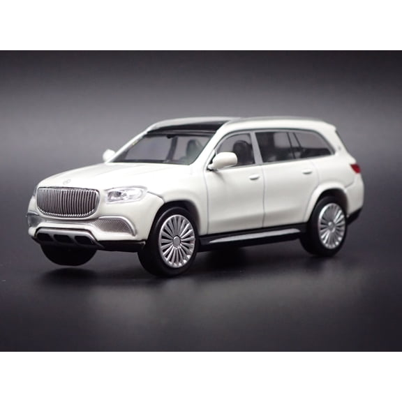 Open Box 2020-2025 MERCEDES MAYBACH GLS 600 SUV WHITE 1:64 SCALE DIORAMA DIECAST MODEL CAR