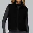 thumbnail image 2 of VoleFox Winter Fleece Sleeveless Zip Up Vest Stand Collar Workout Running Sports Jacket for Men Women, 2 of 15