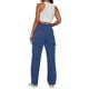thumbnail image 4 of Pantalones rectos lisos con cintura elástica para mujer - Diseño con tirantes, poliéster, ropa informal - Tallas S-XXL, 4 of 6
