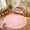 Pink, variant on Pink Round Area Rugs 4ft Washable Circle Rugs for Bedroom Living Room, Fluffy Indoor Thickened Memory Foam Rug, Non Slip Minimalist Circular Carpet for Kids Boys Girls Dorm Nursery Room Decor