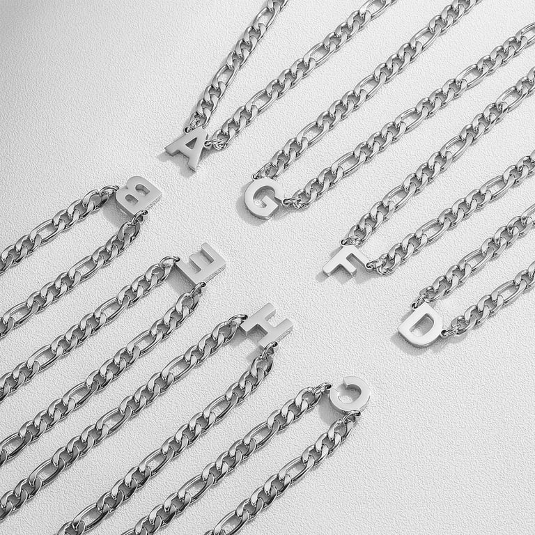 APSVO Stainless Steel Initial Letter Pendant Necklace photo 5