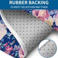thumbnail image 4 of Pioneer Flower Floral Print Pattern Bathroom Rugs Sets 3 Piece,Toilet Cover Set,Absorbent Non Slip Bathroom Mats Sets with U-Shaped Contour Rug Toilet Rug Set, 4 of 5