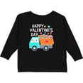 thumbnail image 3 of Inktastic Happy Valentines Day Truck Hearts Boys or Girls Long Sleeve Toddler T-Shirt, 3 of 5