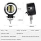 thumbnail image 2 of Pair 3 Round LED Fog Lights DRL Angel Eyes 6000K 80W 8000lm 10-80V DC Led Project White SUV Motorcycles IP68 Waterproof Adjustable Mounting Brackets, 2 of 5