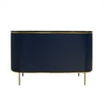 thumbnail image 4 of Pasargad Home Theodore Green Sideboard 6 Drawers and Metal Frame- Black Top, 4 of 10