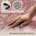 thumbnail image 6 of ODIKA Mauve Blush Dusty Gradient Scroll Border Interlocking Petal Distressed for Bedroom, Nursery, RV, Pet Friendly & Kids Safe Bedside, 6 of 7
