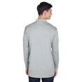 thumbnail image 2 of UltraClub 8405LS Long-Sleeve Performance Polo Grey XX-Large, 2 of 3