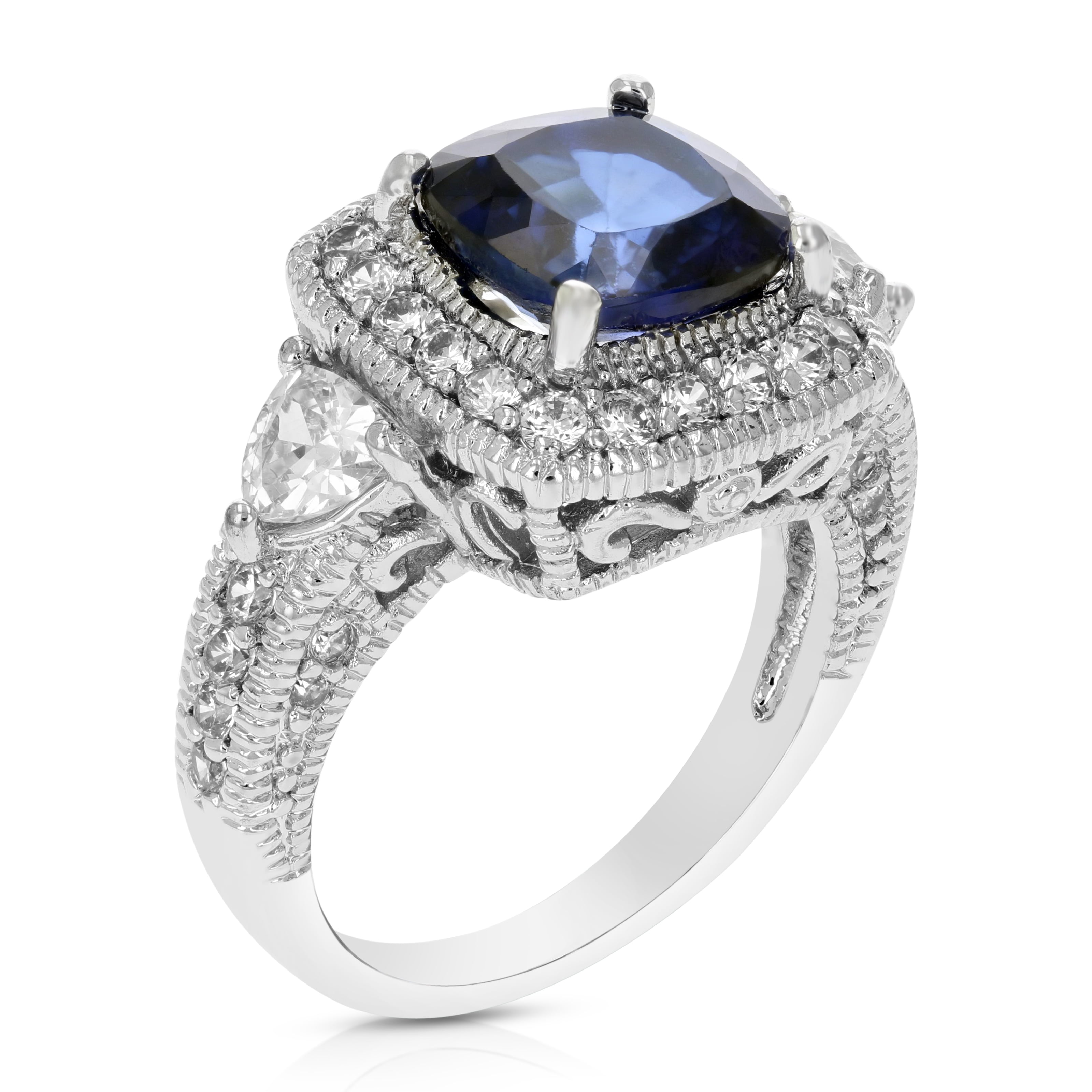 Vir Jewels 1/20 cttw Diamond Charm Bracelet Brass With Rhodium Plating Circle Design 