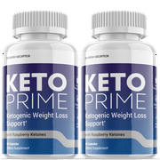 (2 Pack) Keto Prime - Supplement for Weight Loss - Energy & Focus Boosting Dietary Supplements for Weight Management & Metabolism - Advanced Fat Burn Raspberry Ketones Pills - 120 Capsules