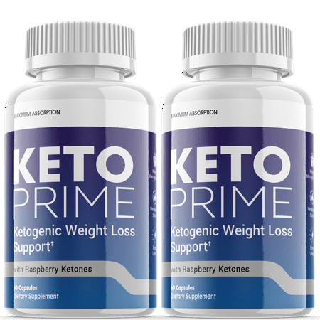 (2 Pack) Keto Prime - Supplement for Weight Loss - Energy & Focus Boosting Dietary Supplements for Weight Management & Metabolism - Advanced Fat Burn Raspberry Ketones Pills - 120 Capsules
