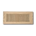 thumbnail image 3 of 4 x 12 Red Oak Wood Vent Cover - Flush No Frame (Unfinished), 3 of 7