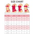thumbnail image 5 of INSPIRAR CHIC Conjuntos de Bikini de Ropa de Mujer con Volantes y Pliegues, 2 Piezas, Bikini de Corte Alto con Lazos Lateral, Trajes de Baño Talla X-Large Azul, 5 of 5