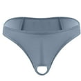 thumbnail image 2 of Mens Underwear Mens Lingerie Micro Thong Bikini Front Hole Underwear G-string Underpants, 2 of 4