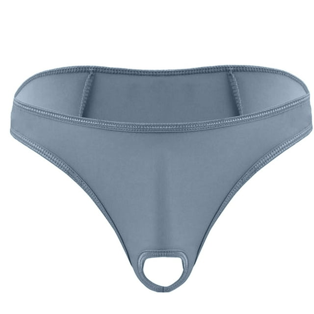 Intimates Mens Lingerie Micro Thong Bikini Front Hole Underwear G-string Underpants One Size