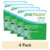 (4 pack) OneTouch Ultra Diabetes Test Strips - 25 Count