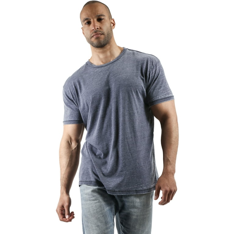 Hat and Beyond Men's Short Sleeve Soft Faded Vintage Burnout T Shirt 