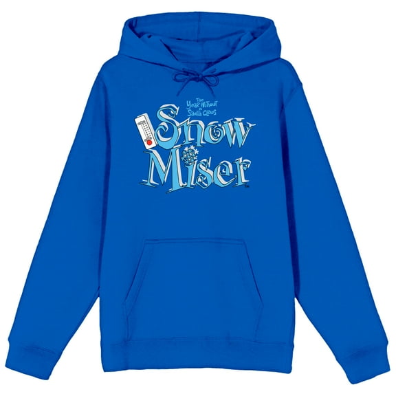 The Year Without Santa Claus Snow Miser Men's Royal Blue Graphic Hoodie-XL