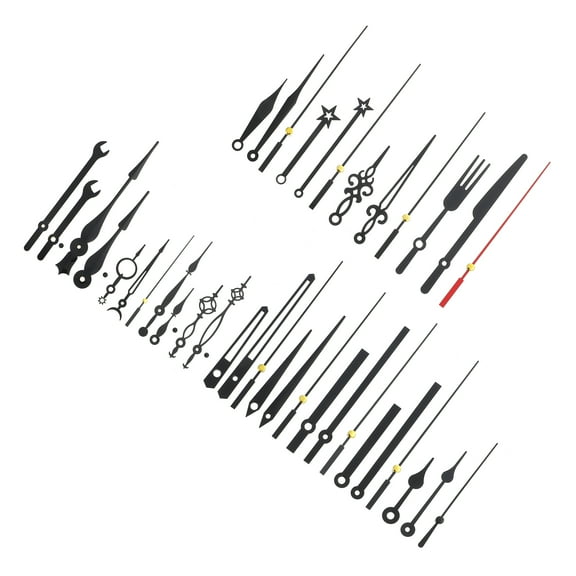 Nicehomfit Round Clock Hands Sets 5.12X0.55X0.04In Plastic