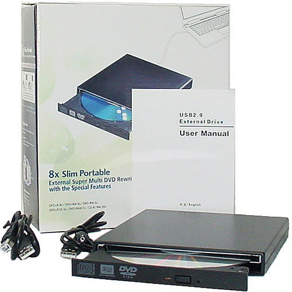 8x DVD R/RW DL USB 2.0 Slim External Drive - image 3 of 3