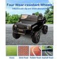 thumbnail image 3 of Garvee Licensed Tǒyōtǎ 24V Ride On Car for Kids – 2-Seater Electric Truck with Parent Remote Control, All-Terrain Capability, and Dual Driving Modes,Black, 3 of 8
