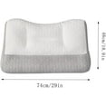 thumbnail image 5 of Orthopedic Neck Support Pillow - Premium 2025 Down Fill, Ergonomic Design for Cervical Alignment & Deep Sleep, Pain Relief Comfort for Neck and Shoulder, Pillow for Side Back Sleepers (Low Pillow), 5 of 7