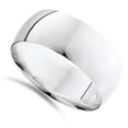 thumbnail image 3 of Pompeii Mens High Polished Wedding Band 14K White Gold (,), 3 of 5