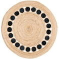 thumbnail image 2 of SAFAVIEH Natural Fiber Annandale Geometric Area Rug, Beige/Black, 5' x 5' Round, 2 of 6