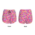 thumbnail image 3 of KLL Colorful Donuts 1 Pattern Shorts Women,Athletic Shorts High Waisted Running Shorts Pocket Sporty Short Gym Elastic Workout Shorts-Medium, 3 of 7