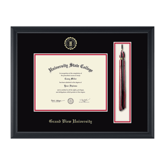 Framerly - GVU Tassel Diploma Frame In Black Moulding
