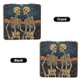 thumbnail image 2 of Kdxio Romantic Skeletons Under Moon Pocket Mirror, 1X/2X Travel Makeup Mirror 2-Sided Folding Small Mirror Portable Double-Sided Magnifying Cosmetic Mirror for Gift-Square, 2 of 9