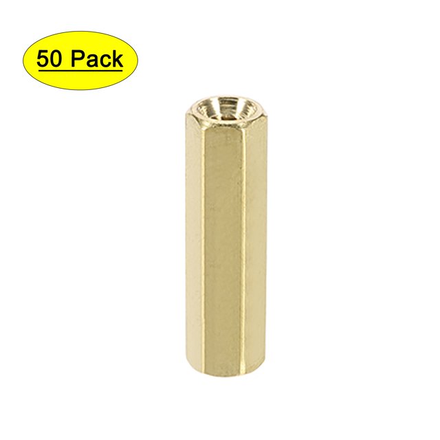 Unique Bargains M2.5x15mm Entretoise Hexagonale en Laiton pour 50 Pcs