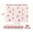 Pink & Red, variant on 50 Sheets Food Wrapping Paper, Printed Grease-Resistant Liners, Disposable Paper for Sandwiches, Burgers, Cakes and Baskets