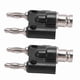 thumbnail image 2 of 2-Pack 4mm Banana Plug Adapter, BNC Female to Dual Row Banana Connector Adapter, 2 of 5