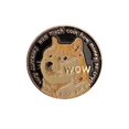 thumbnail image 2 of de criptomonedas de aleación de zinc platearon el coleccionable de monedas Doge Estilo 3 CUTICAT Dogecoin Conmemorativo, 2 of 8
