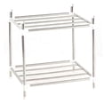 thumbnail image 4 of Estantes de cocina de acero inoxidable de 2 capas, estantes de baño, estantes de almacenamiento elevados y engrosados, 4 of 14