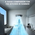 thumbnail image 6 of Portable Wireless Charging Air Conditioner, Mini Portable Air Conditioner, Wall Mount No Window AC Unit, Ductless Mini Split AC, Remote Quiet Cooling, Rechargeable Bedroom Kitchen (Black), 6 of 9