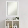 thumbnail image 5 of Amanti Art Blanco White Wood Framed Non-Beveled Bathroom Vanity Wall Mirror - 22 x 28 in, 5 of 10