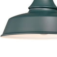 thumbnail image 3 of Vaxcel Dorado 1 Light Dusk to Dawn Green White Farmhouse Barn Dome Outdoor Wall Lantern, 3 of 4