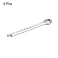 thumbnail image 3 of Uxcell Split Cotter Pin, 4x35mm 316 Stainless Steel Clip Fastener Fitting, Silver 4Pack, 3 of 5