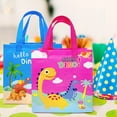 thumbnail image 3 of Wrapables Non-Woven Reusable Gift Bags with Handles for Parties, Birthdays, Favors and Treats (Set of 8), Dinosaurs, 3 of 6
